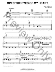 Open the Eyes of My Heart piano sheet music cover